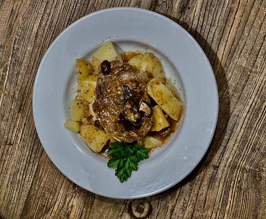 Country-Fried Steak with Savory Mushroom-Onion Gravy