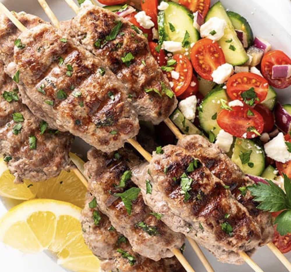 Grilled Kafta Skewers
